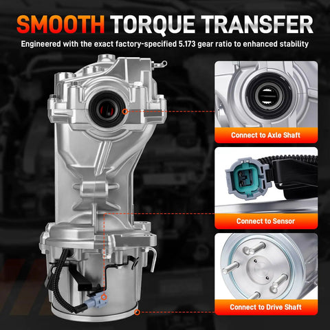 Rear Carrier Differential Assembly Final Drive For AWD Nissan Murano 2015 2024 Rogue 2014 2019 Qashqai 2017 2020 details