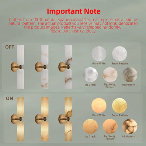 Natural Spanish Alabaster Wall Sconces Set Of Two Hardwired 20 Inch Wall Mounted Light Fixtures In Solid Brass with varied patterns