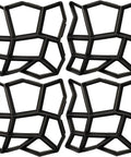 Concrete Molds And Forms Stepping Stone Paver Set 4 Pack 13x13x1.4 Inch for patio lawn garden walkway paving.
