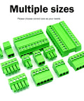 Multiple sizes of green 8 Pin 3.81mm Pitch Screw Terminal Block Connector Plug And Play Quick Connector For 28 16 AWG Wire