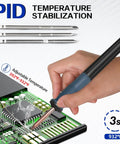 Powerful 2-In-1 Hot Air Soldering Station Workhorse for electronics PCB repair with PID temperature control in use