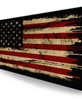 Large Extended Gaming Mouse Pad With Stitched Edges And Non Slip Waterproof Rubber Base For Office Computer Keyboard Laptop And Home Desk 35.4 X 15.7 X 0.12 Inch In Bold American Antique Flag Design