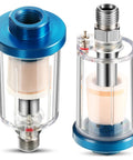2 Pack Compressed Air Filter Water Oil Separator 1/4 Inch NPT Inlet And Outlet For Airbrush And Compressor Lines, Moisture Separator