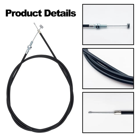 Universal Throttle Cable For Go Karts Dirt Bikes Mini Bikes And Gas Scooters, 75 Inch Long, Fits 90cc To 250cc Engines, Works With Yerf Dog Black Widow Kandi GKA Go Kart Models, Durable Three-Eighths Inch Barrel Cable