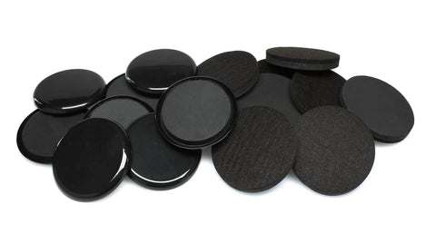 Premium Furniture Sliders For All Floor Surfaces 16 Piece Moving Kit With 3.5 Inch Round Movers Reusable Rubber Foam Tops For Easy Moving Of Sofas Chairs Tables On Hardwood Or Carpet Black