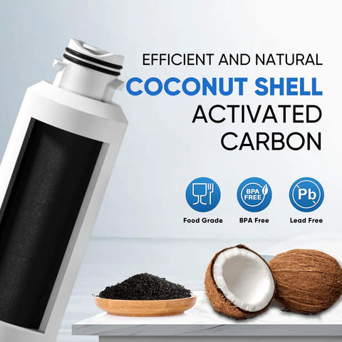 Must Have Quad Pack Replacement Refrigerator Water Filter For Samsung DA29 00020A B And RF Series Models with coconut shell carbon