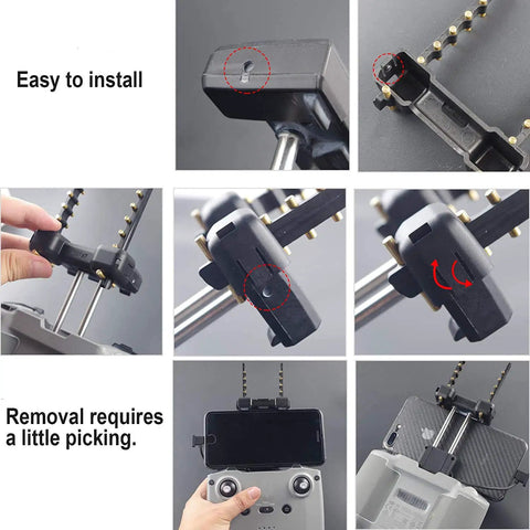 Installation guide for 5.8GHz Yagi Antenna Range Extender For DJI Drones Like Mini 5 Pro Mini 4K Mini 3 Mini 2 SE Neo Mavic Air 2 And Mavic 3 RC Controllers