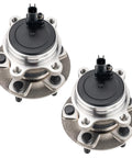 Pair Rear Wheel Hub Bearing Assembly For 2012 2018 Ford Focus With ABS 5 Lug 512466 Compatible Premium 55 Carbon Steel Bearings
