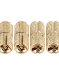 Hidden Barrel Hinge For Jewelry Box And Cabinet Brass Concealed Hinges With 180 Degree Opening Copper Finish 0.8 By 1.8 Cm Pack Of 4 For DIY Furniture And Home Builds