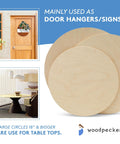 Unfinished Baltic Birch Wood Circles, 14 Inch Diameter Quarter Inch Thick, Pretty Dang Smooth Sanded Paint Ready Discs, home decor use.