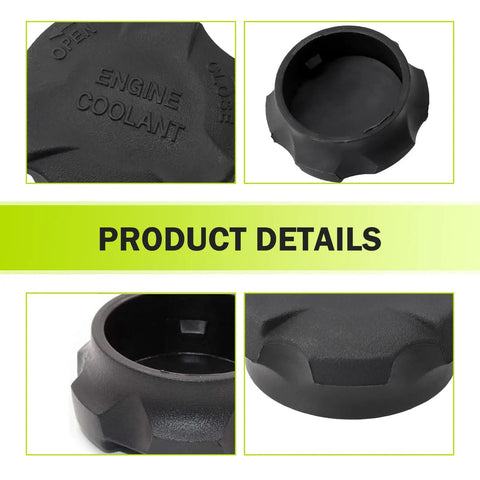 Car Radiator Tank Cover and Coolant Reservoir Cap OEM 2544126100 Direct Replacement for Hyundai Santa Fe and Kia Santa Fe Black