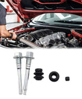 Top Notch Rear Disc Brake Caliper Slider Pin Kit Featuring Durable Metal and Rubber Bushings With Guide Pin Boot For Smooth Gliding And Reliable Stopping Power That Saves You Big Bucks On Repair Bills; metal slider pins and rubber bushings