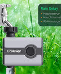 WiFi Sprinkler Timer With Brass Inlet For Outdoor Lawn And Garden App Control Remotely Via 2 4 GHz WiFi Or Bluetooth.