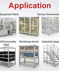 Applications of 4080U Aluminum Extrusion Profile V Type Slot Frame Rail for equipment racks and frameworks in workshops