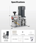 Specifications of 250W Automatic Wire Stripper Machine With Adjustable Speed For 0.06 To 1.18 Inch Cables