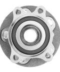Heavy Duty Front Wheel Bearing Hub Assembly For Toyota Highlander RAV4 Prime Hybrid And Sienna With Encoder Abs 5 Lug top view of sleek metal design.