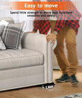 Extendable Washing Machine Dolly Furniture Rollers Black Adjustable Appliance Moving Carts Heavy Duty Wheels For Refrigerator And Laundry Equipment Easy Sliding Transport Tool with sofa being moved.