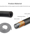 Durable Quarter Inch Fuel Line Hose Upgrade With 300 PSI Rating And 20 Clamps 10 Foot Universal Kit showcasing material layers