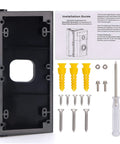 Adjustable 30 To 55 Degree Doorbell Angle Mount For Video Doorbells 2 3 3 Plus 4 Battery Doorbell Plus Pro 2023 2024 Release Slick Wedge Kit Camera Mount Bracket For Apartment Easy Install with screws and screwdriver