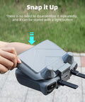RC Sun Hood Shield for DJI RC 2 Controller being easily attached with a snap, showcasing ease of use and design, Mavic 4 Pro ready.