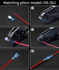 Premium 120 Piece Spade Connectors Kit With Nylon Fully Insulated Quick Disconnect Terminals for Auto and Electronics