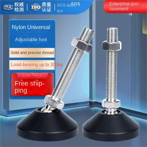 Rock Solid Heavy Duty Furniture Leveling Feet Four Pack Adjustable Articulating Threaded Cabinet Support Glides To Nuke Wobbles And Keep Your Tables Rockin Steady On Bumpy Floors, nylon adjustable foot.