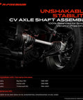 Front CV Axle Shaft Assembly For Yamaha Big Bear 350 4x4, Kodiak 400 4x4, Timberwolf 250 4x4, Unshakable Stability Design