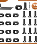 Aluminum Single Sided Picatinny Rail System In 3 5 7 9 11 And 13 Slot Sizes With 13 T Nuts And Screws And 3 Allen Wrenches set image