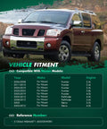Front view of maroon Nissan SUV compatible with Front Wheel Bearing Hub Assembly 6 Lug Fits Nissan Pathfinder Frontier Xterra Equator With ABS 515064 2 Pack Durable Replacement Hubs For SUV And Pickup Trucks Easy Install Premium Quality.