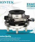 Front Wheel Bearing And Hub Assembly 6 Lug 2WD RWD With ABS Replacement Fits Nissan Frontier 2005 2016, Nissan Xterra 2005 2015, Suzuki Equator 2009 2012, Budget Friendly Wheel Hub Bearing Unit