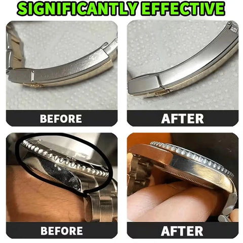 Before and after results using Screen Scratch Remover Kit for Phones Tablets Eyeglasses and Computers Multi Function Glass Repair
