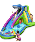 Shark Themed Inflatable Water Slide With Bounce House For Wet And Dry Play In The Backyard Epic Splash Time Playground Style
