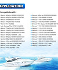 Compatibility chart for Dual CDI Module Switch Box For Mercury Outboard Motors 50 HP To 220 HP Replacement Power Pack