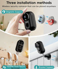 Wireless Outdoor Security Camera With Magnetic Mount No Wires Easy Snap On Mount 130 Degree Field Of View Battery Powered