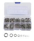 Open Spring Washers And Split Lock Washer Set, 480 Pcs Mechanical Fastener Kit, Rust Resistant, 304 Stainless Steel in box