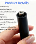 Driven Support Shaft Assembly Replacement for Bambu Lab Filament System held in hand showing product features