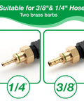 Sprayer Wand Kit With Three Nozzle Types Adjustable Stainless Steel Fan And 3 Hole Nozzles Brass Barb Fittings Two Hose