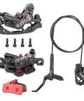 4 Piston Hydraulic Disc Brakes for Mountain Bikes with 800mm Front Hose and 1400mm Rear Hose PM Adapter for 160mm Rotor