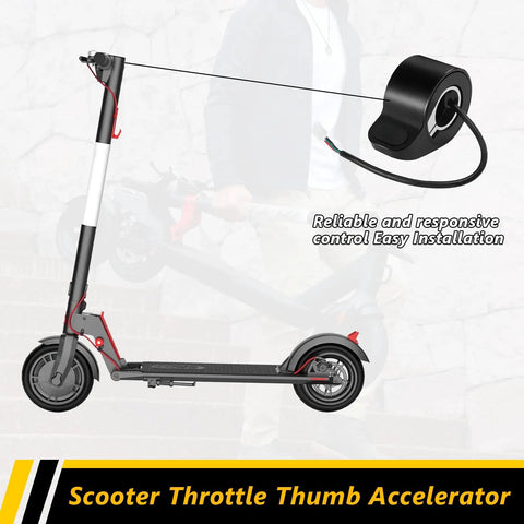 Electric Scooter Thumb Throttle Plug And Play With A 3 Wire Female Connector For Gotrax GXL V2 Apex models and smooth acceleration.