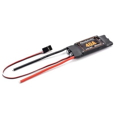 2-4S 40A Brushless ESC With 5V 3A BEC, single unit close-up, for F450 S500 ZD550 RC Helicopter Quad Copter, angled view