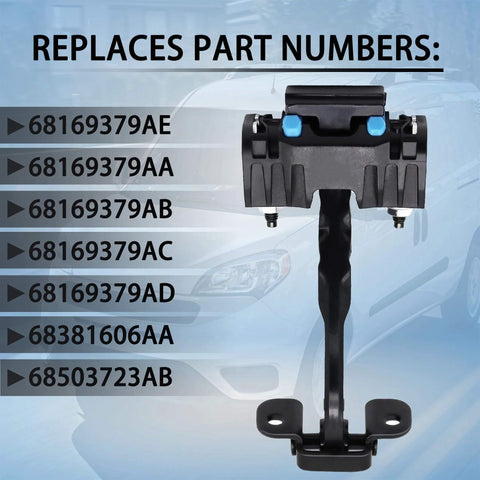 Front Door Check Arm Strap Stay Hinge For Promaster 1500 2500 3500 2014-2021 with part numbers listed