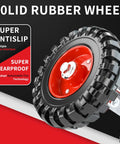 6 Inch Heavy Duty Gate Wheel With Rubber Tire For Chain Link Fence And Sliding Or Driveway Gates Red 1 Pack Rolling Gate Wheel