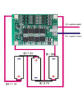 Straight Up Badass 3S 40A Protection Board For 12V Lithium Battery Packs with wiring diagram and battery specifications.