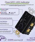 Slick Black GFCI Outlets 15 Amp With Usb C And Type A Charging Ports 40 Pack Self Test Safety Switch LED Light indicators and symbols