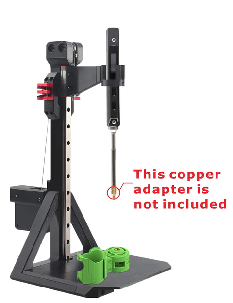 Soldering iron stand without copper adapter, featuring adjustable height, designed for use with Six Piece Pro Grade Soldering Tips Kit.