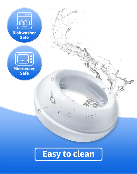 Smooth Swap Replacement Baby Bottle Nipple Ring Collars For Philips Avent Natural And Glass Bottles, dishwasher and microwave safe.