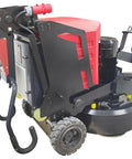 Walk Behind Concrete Floor Grinder Workhorse With Twelve Head Planetary System, side view showcasing LED light and 35.4 inch width