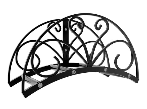 Heavy Duty Metal Hose Holder Wall Mount For Outdoor Yard Solid Iron Garden Hose Reel Organizer Waterproof Powder Coated Rustproof Storage Hanger
