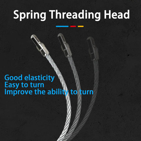 Spring threading head for Heavy Duty Electric Wire Puller With Infinitely Variable Speed For Complex Piping And Threading Through Walls.