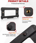 Rear License Plate Frame Bracket Mount For BMW 1 Series 2 3 5 6 X And Mini Cooper 2002 To 2024 Fits 51187160607 511882380615 51188238061, showing embedded brass screw nut and foam pads features.